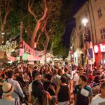 Rue pendant le festival d'Avignon